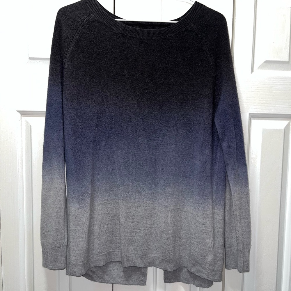BB Dakota Purple Ombré Sweater with Open Back - size small
